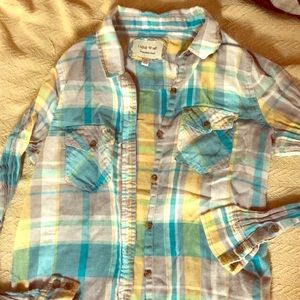 H&M Plaid button down shirt